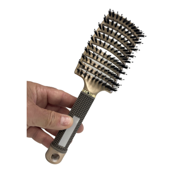 Perfect brush for thick, curly hard to comb hair types.